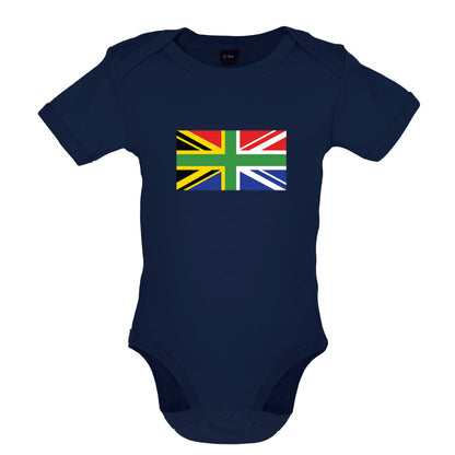 South African Union Jack Flag Baby T Shirt