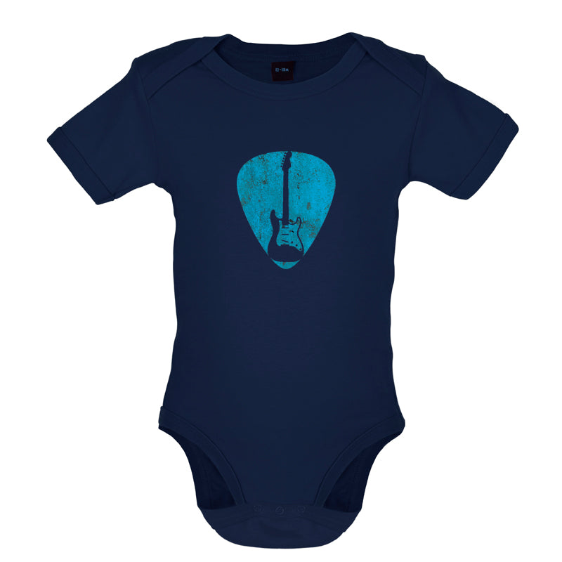 Guitar Pick Full Silhouette Baby T Shirt