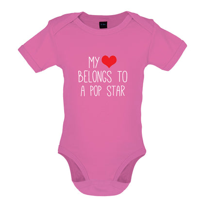 My Heart Belongs To A Pop Star Baby T Shirt
