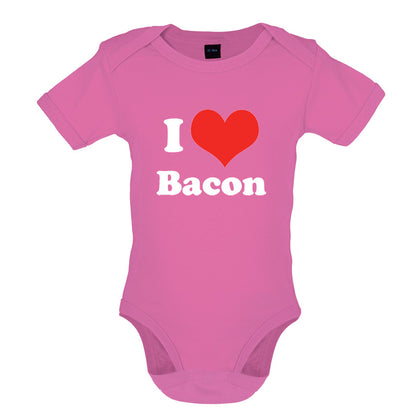 I Love Bacon Baby T Shirt
