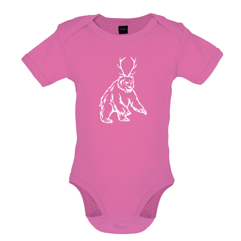 Bear Antlers (Beer) Baby T Shirt
