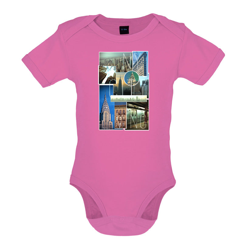New York City Living Collage Baby T Shirt