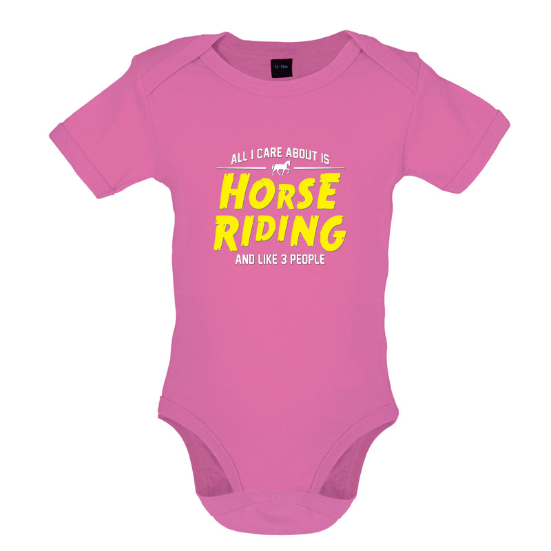 All I Care About Is Horse Riding Baby T Shirt