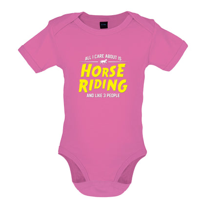 All I Care About Is Horse Riding Baby T Shirt
