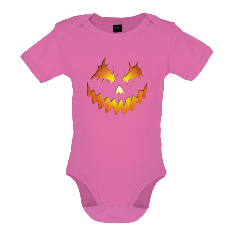 Halloween Pumpkin Face Baby T Shirt