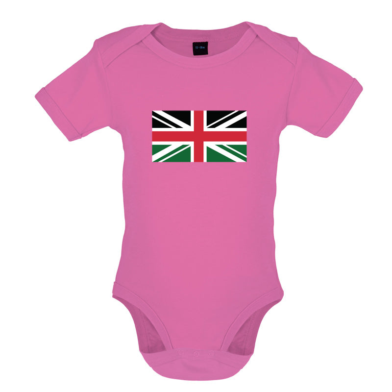 Kenya Union Jack Flag Baby T Shirt