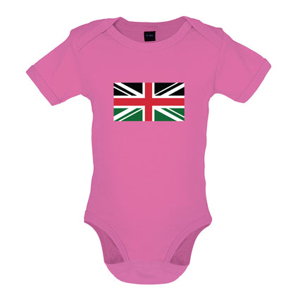 Kenya Union Jack Flag Baby T Shirt