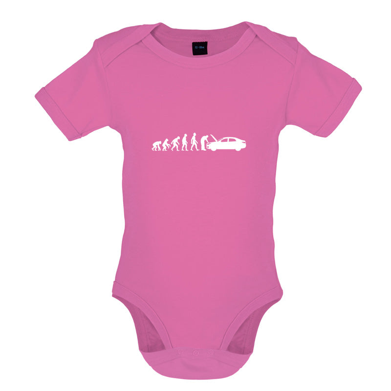 Evolution Of Man Car Mechanic Baby T Shirt