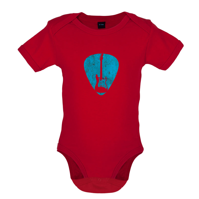 Guitar Pick Full Silhouette Baby T Shirt