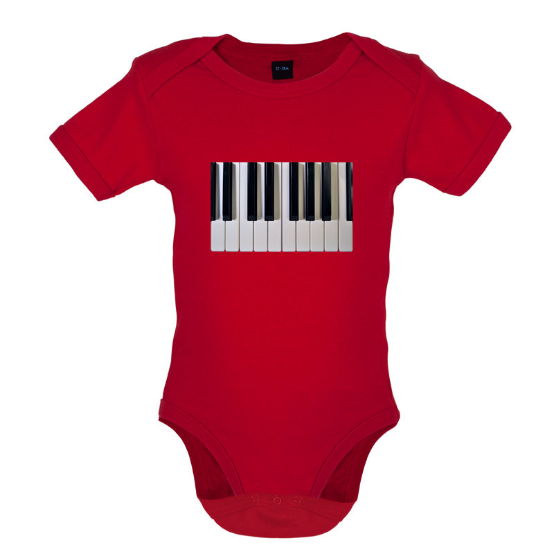 Piano Keys Colour Baby T Shirt