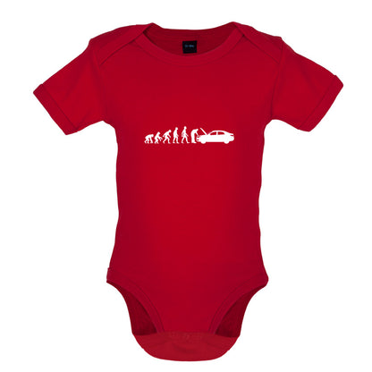 Evolution Of Man Car Mechanic Baby T Shirt