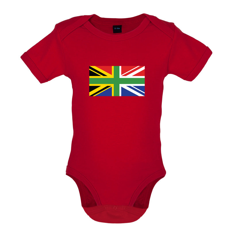 South African Union Jack Flag Baby T Shirt