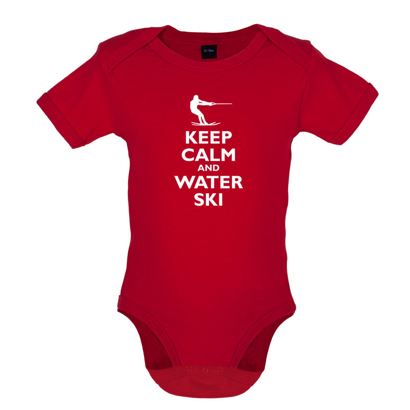 Keep Calm and Water Ski Baby T Shirt
