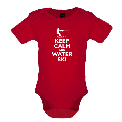 Keep Calm and Water Ski Baby T Shirt