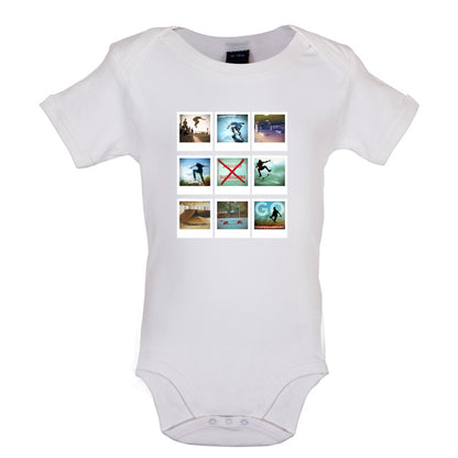 Go Skateboarding Photo Collage Baby T Shirt