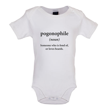 Pogonophile, Someone Who Is Fond Of Beards Baby T Shirt
