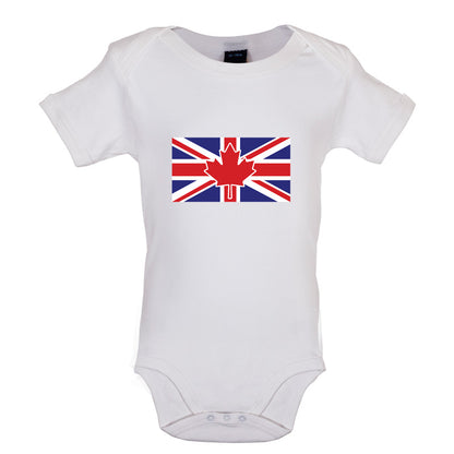Canadian Union Jack Flag Baby T Shirt