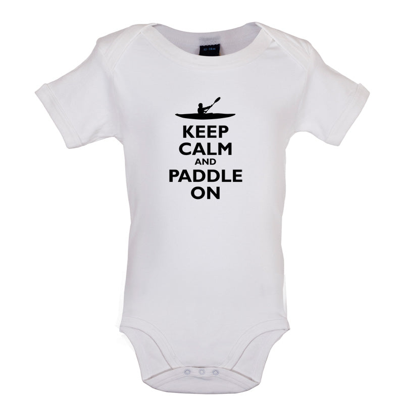 Keep Calm and Paddle On Baby T Shirt
