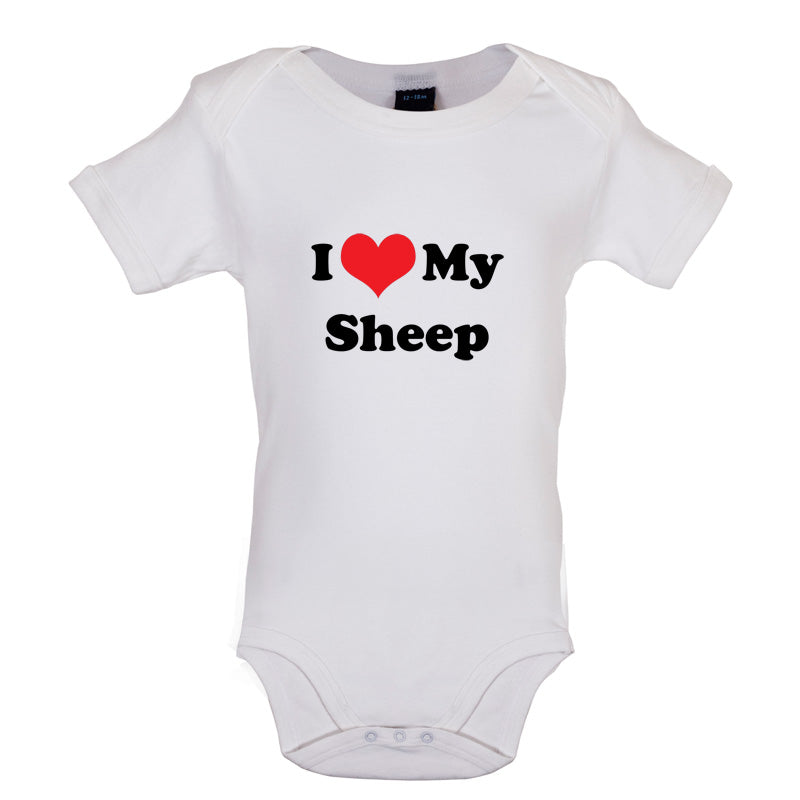 I Love My Sheep Baby T Shirt
