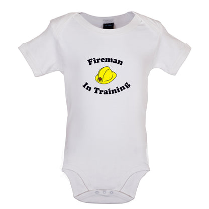 Fireman In Training Baby T Shirt