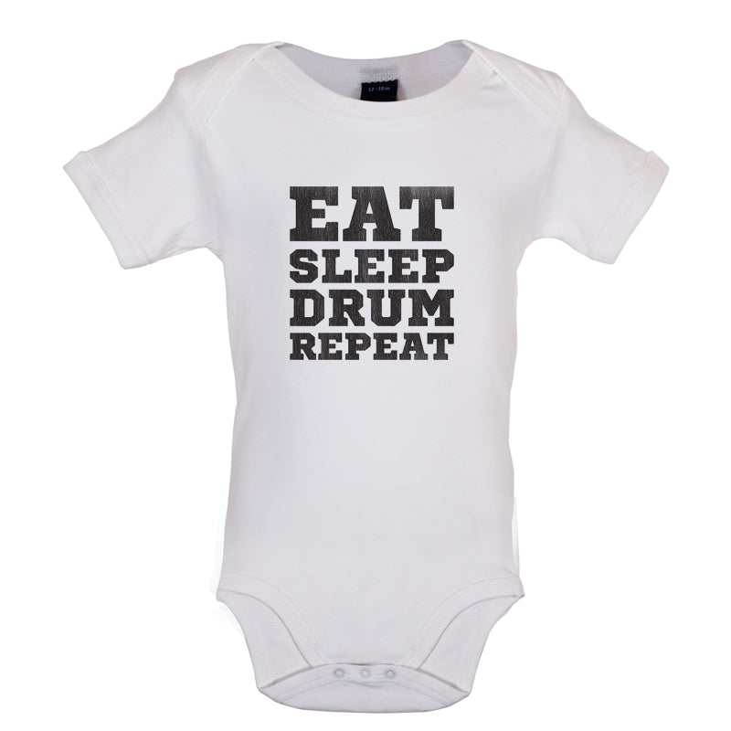 Eat Sleep Drum Repeat Baby T Shirt