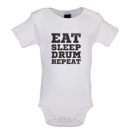 Eat Sleep Drum Repeat Baby T Shirt