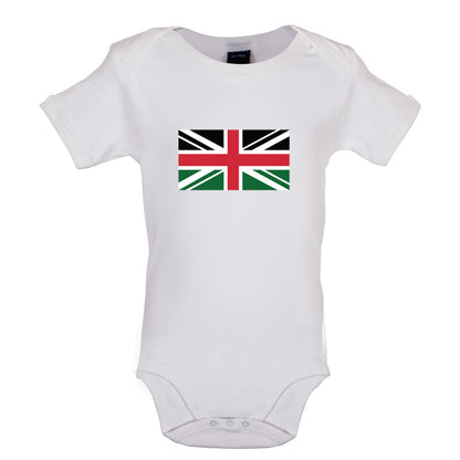 Kenya Union Jack Flag Baby T Shirt