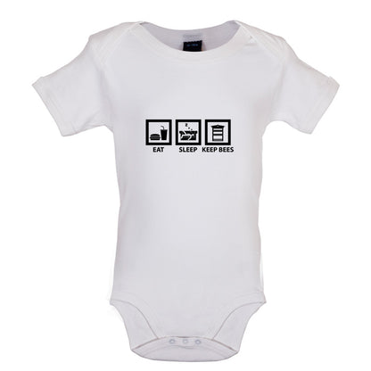 Eat Sleep Keep Bees Baby T Shirt
