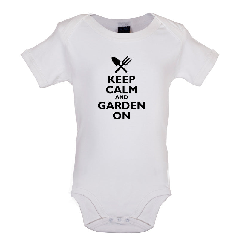 Keep Calm And Garden On Baby T Shirt
