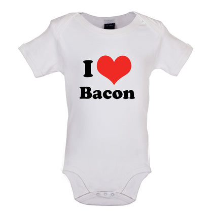 I Love Bacon Baby T Shirt