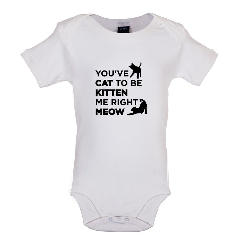 You've Cat To Be Kitten Me Right Meow Baby T Shirt