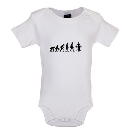 Evolution Of Man Ironing Baby T Shirt