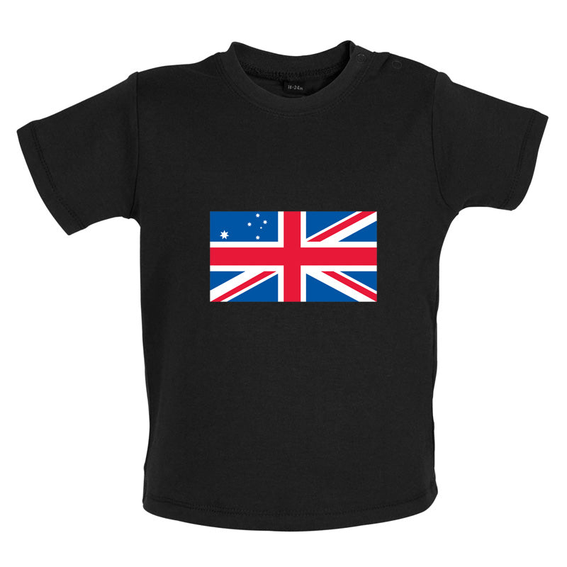 Australian Union Jack Flag Baby T Shirt
