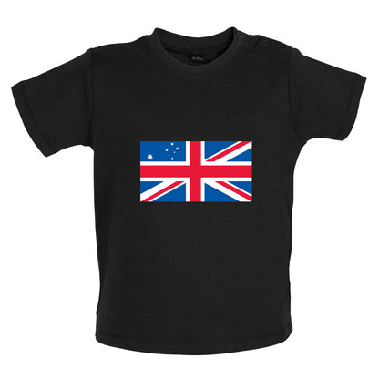 Australian Union Jack Flag Baby T Shirt