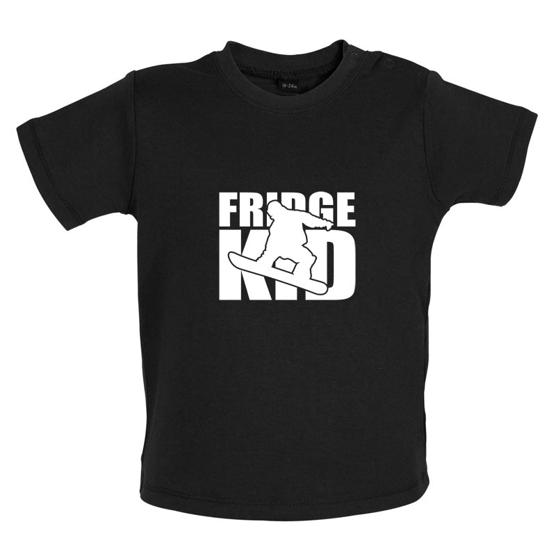 Fridge Kids Snowboard Baby T Shirt