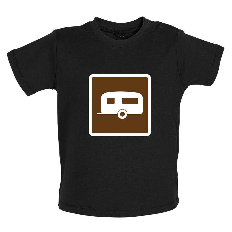 Caravan Sign Baby T Shirt