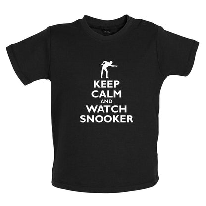 Keep Calm and Watch Snooker Baby T Shirt