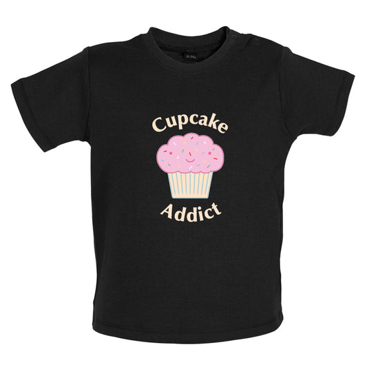 Cupcake Addict Baby T Shirt