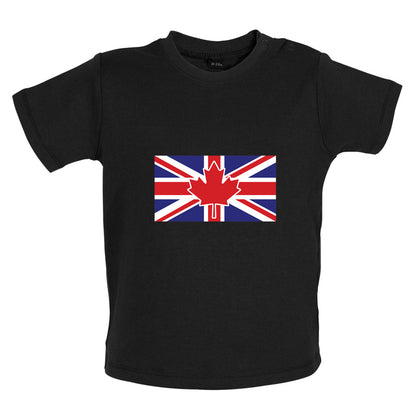 Canadian Union Jack Flag Baby T Shirt