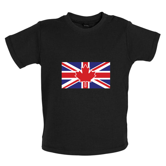 Canadian Union Jack Flag Baby T Shirt