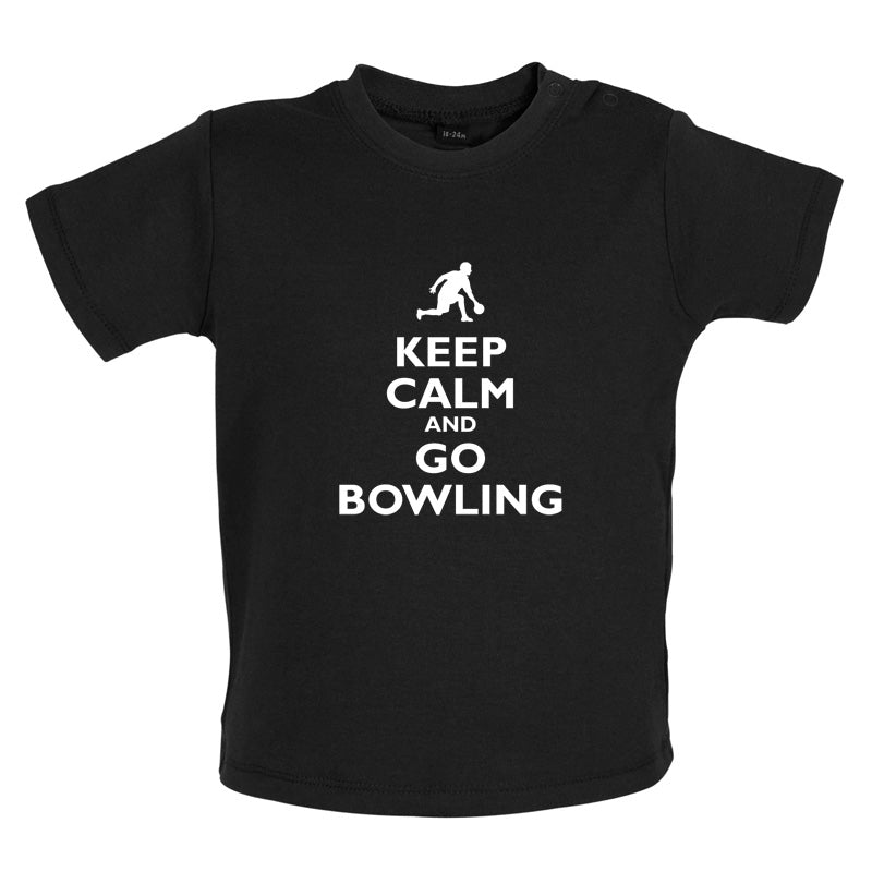 Keep Calm and Go Bowling Baby T Shirt