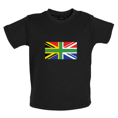 South African Union Jack Flag Baby T Shirt