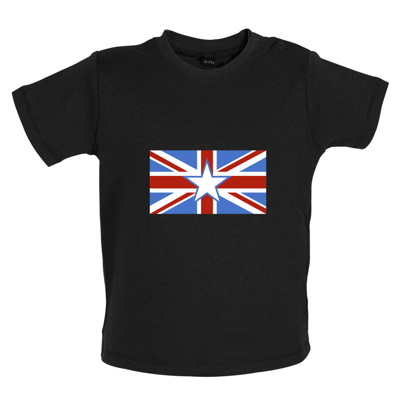 Somalian Union Jack Flag Baby T Shirt