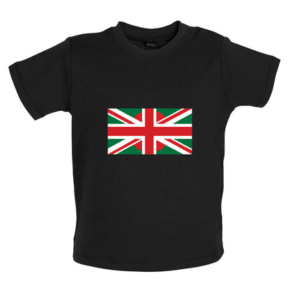 Bangladesh Union Jack Flag Baby T Shirt