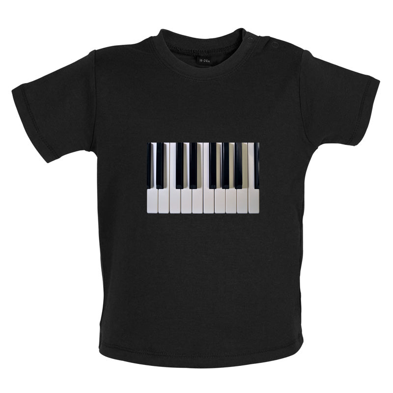 Piano Keys Colour Baby T Shirt