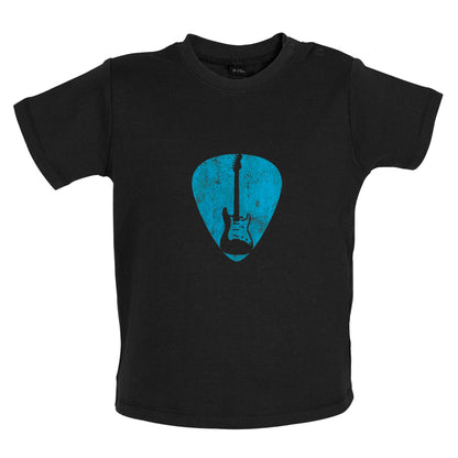 Guitar Pick Full Silhouette Baby T Shirt
