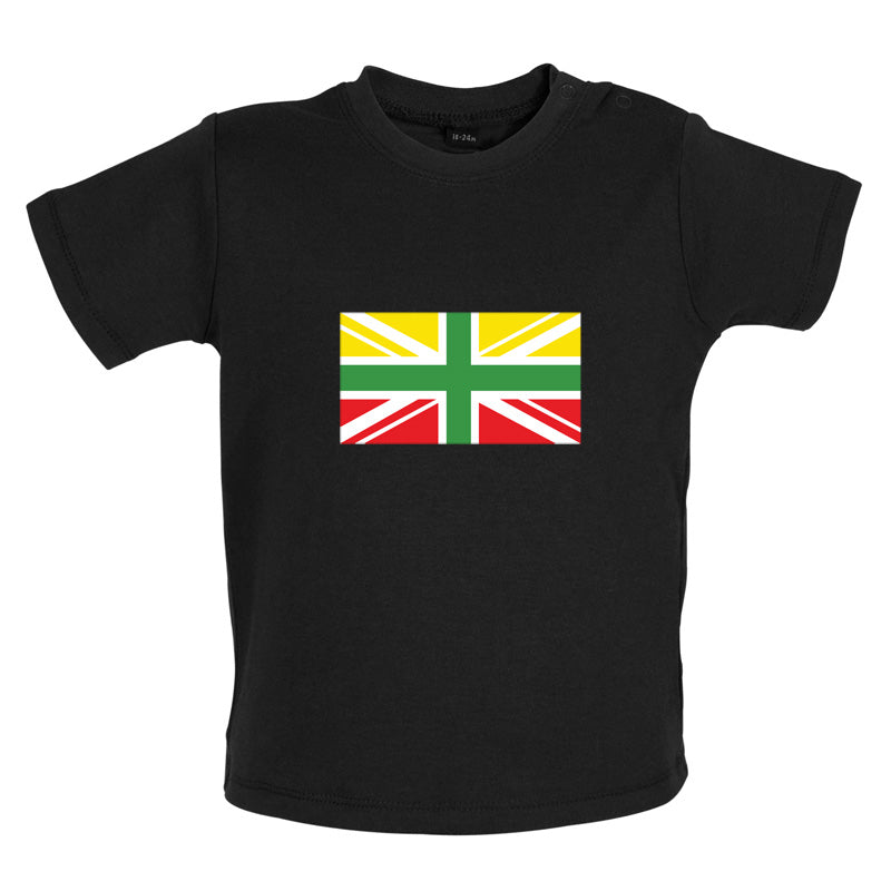 Lithuanian Union Jack Baby T Shirt