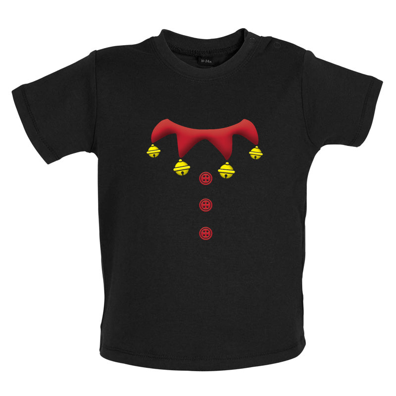 Christmas Elf Suit Baby T Shirt