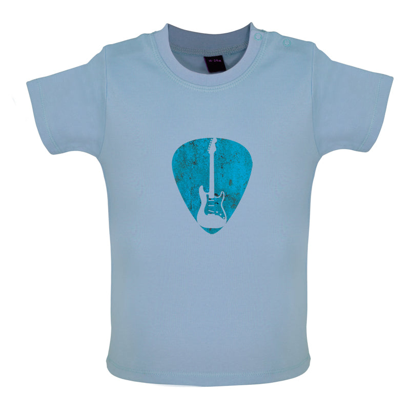 Guitar Pick Full Silhouette Baby T Shirt