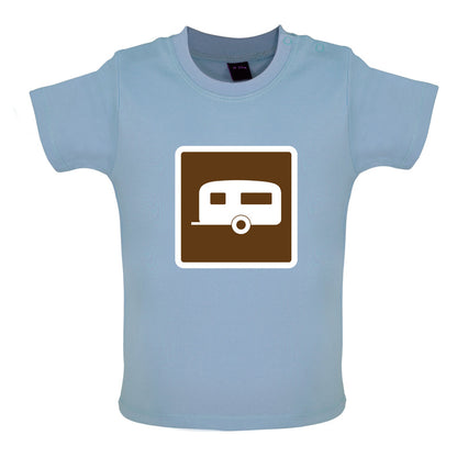 Caravan Sign Baby T Shirt